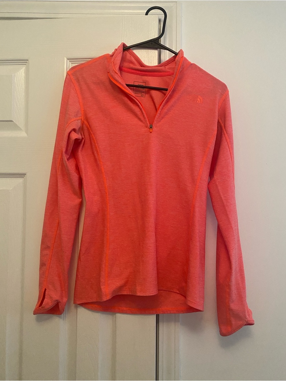 The North Face Women's Neon Coral Quarter-Zip Pullover